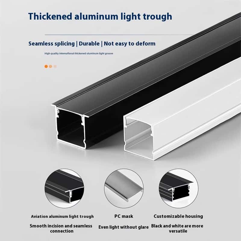 Profilé LED Linéaire en Aluminium — Éclairage de Desk Intégré